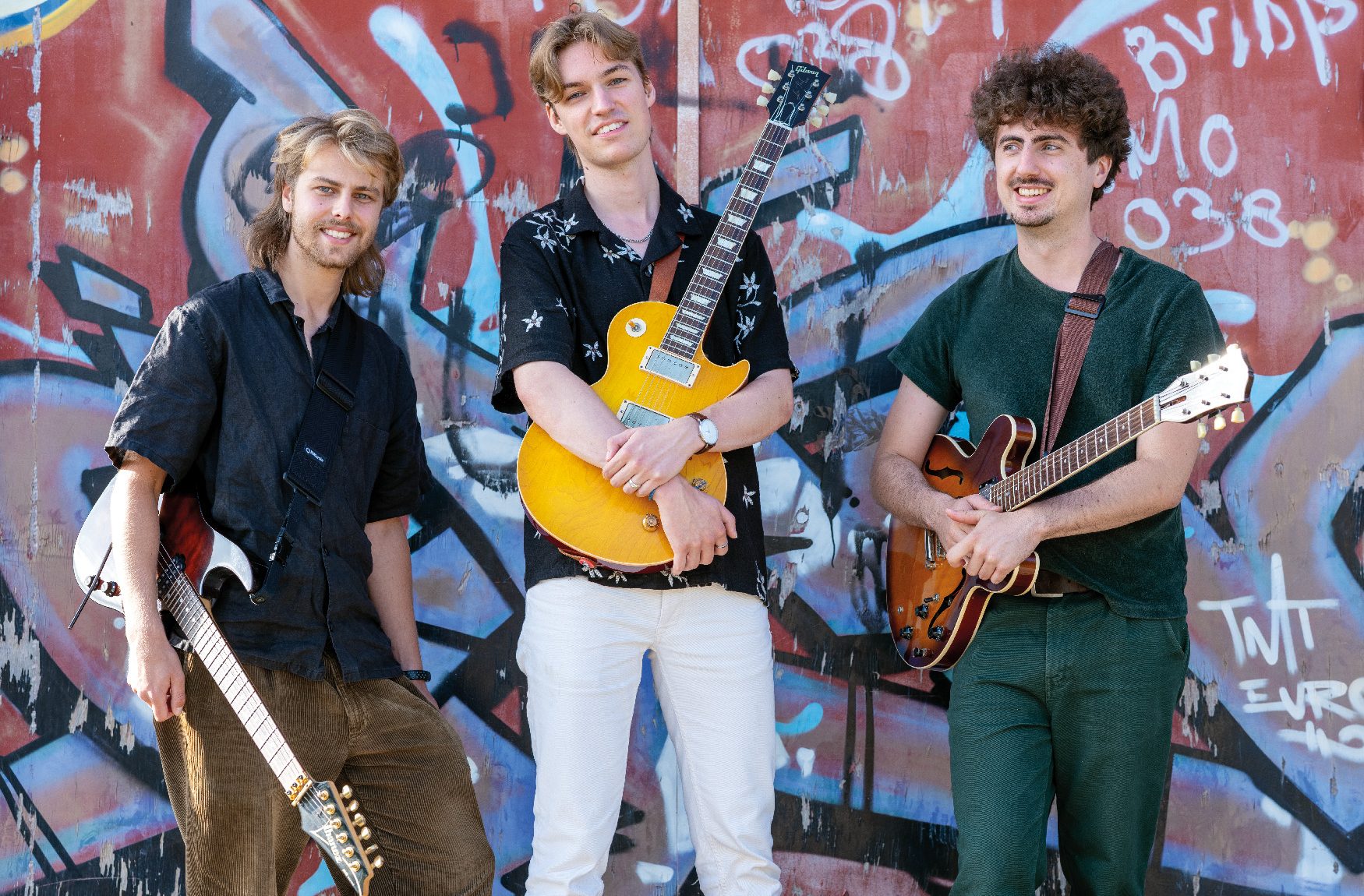 Docenten Gitaarroute Zwolle, Pieter, Frank en Stephan